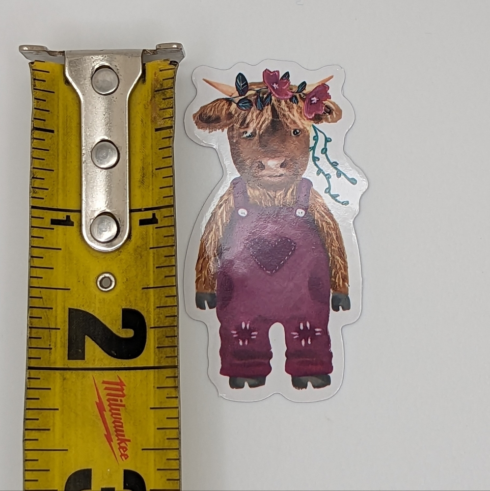Highland Cow Sticker - Picture 2 of 2
